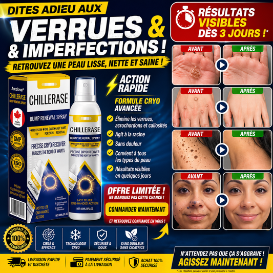Le spray efficace pour éliminer verrues, callosités, boutons et imperfections