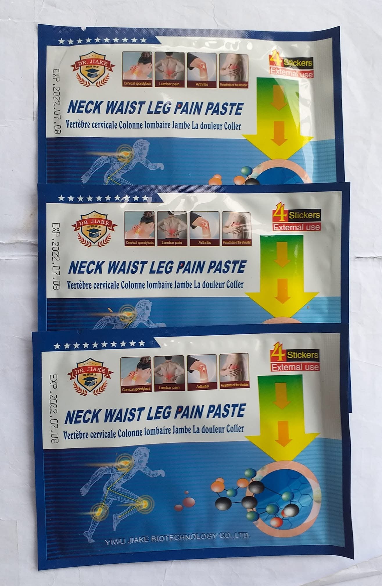 Patch Anti-Douleur | Soulagement Rapide – 💕💕Soulagez la douleur et la raideur | Appliquez sur les zones douloureuses ! 4 paquets à 13,000 f