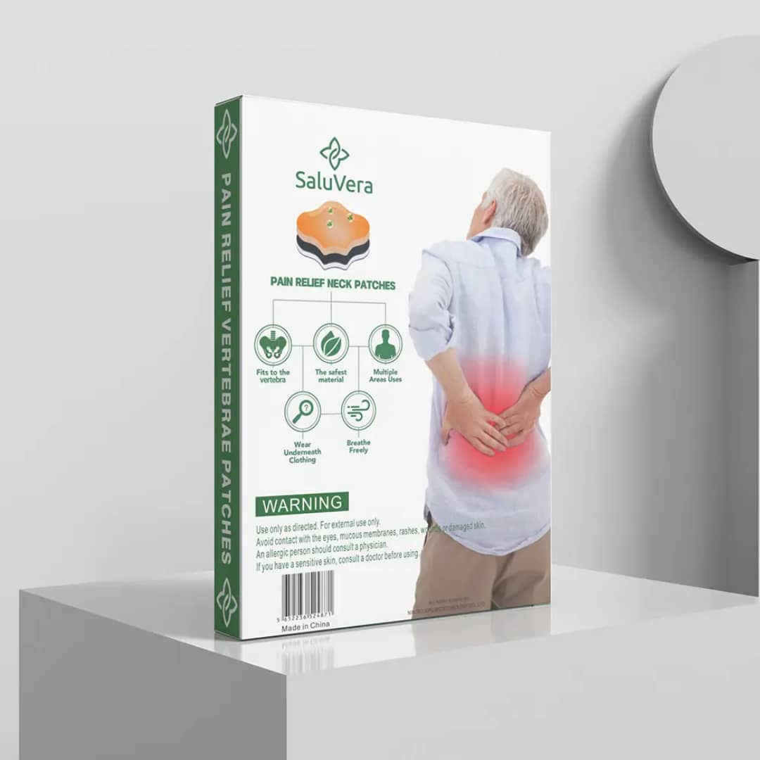 Patch thérapeutiques SaluVera-Anti-Douleur Pour Dos Naturel – Soulagement Rapide, Efficace