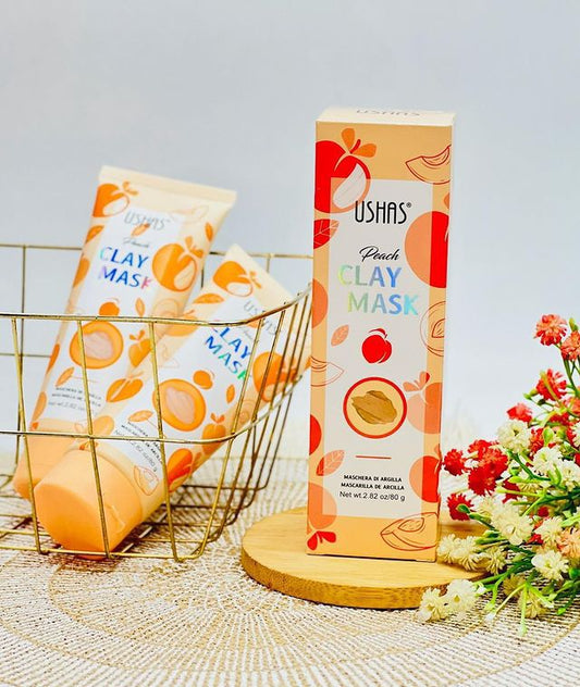 Peach Clay Mask – Masque à l’Argile à la Pêche (USHAS) 🍑✨