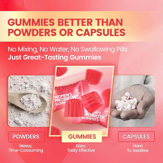 ⭐Gummies Probiotiques Femme – Ventre Plat, Équilibre Intime & Digestion Parfaite Nouveaux