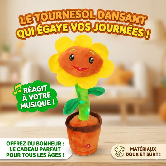 🌻 SunnyDance™ – La Fleur Qui Danse, Répète et Fait Sourire Votre Bébé !