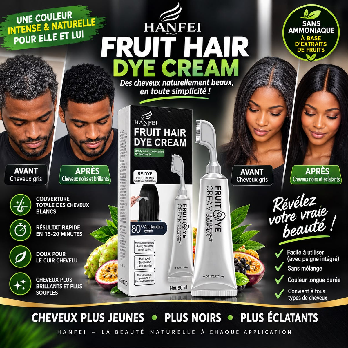 🖤 CRÈME COLORANTE FRUIT HAIR DYE – ZIPPY COLOR