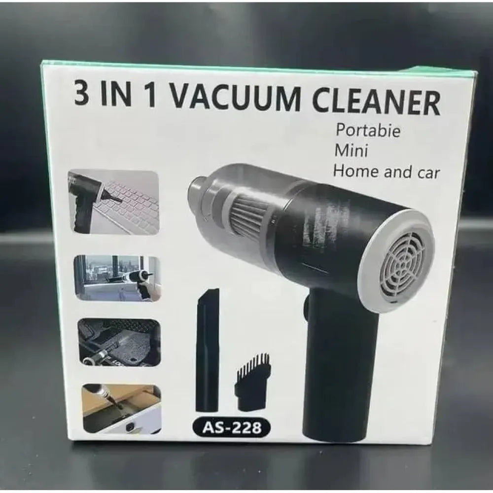 CleanTech Mali™ : Mini aspirateur 3en1 Puissant, nettoyez et gardez votre voitures et Maison propre