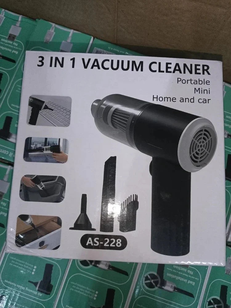 CleanTech Mali™ : Mini aspirateur 3en1 Puissant, nettoyez et gardez votre voitures et Maison propre