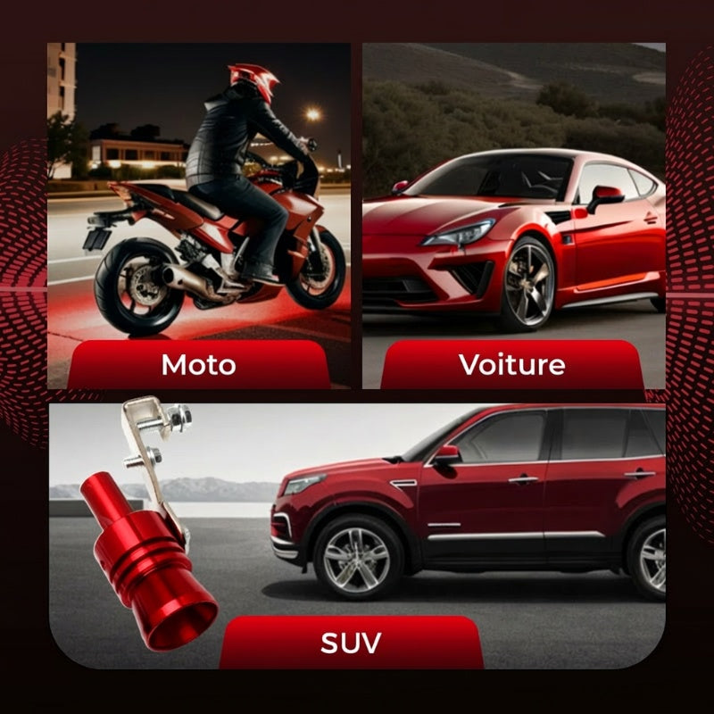 🏎️💨Nouveauté 2026🏍️ Sifflet simulateur de bruit turbo pour toutes les voitures - Donnez à n'importe quel véhicule le rugissement instantané d'une voiture de sport !