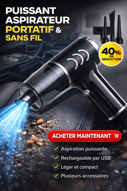 🏆Aspirateur soufflant, aspirant et gonflant tout-en-un sans fil pour la maison et la voiture👑