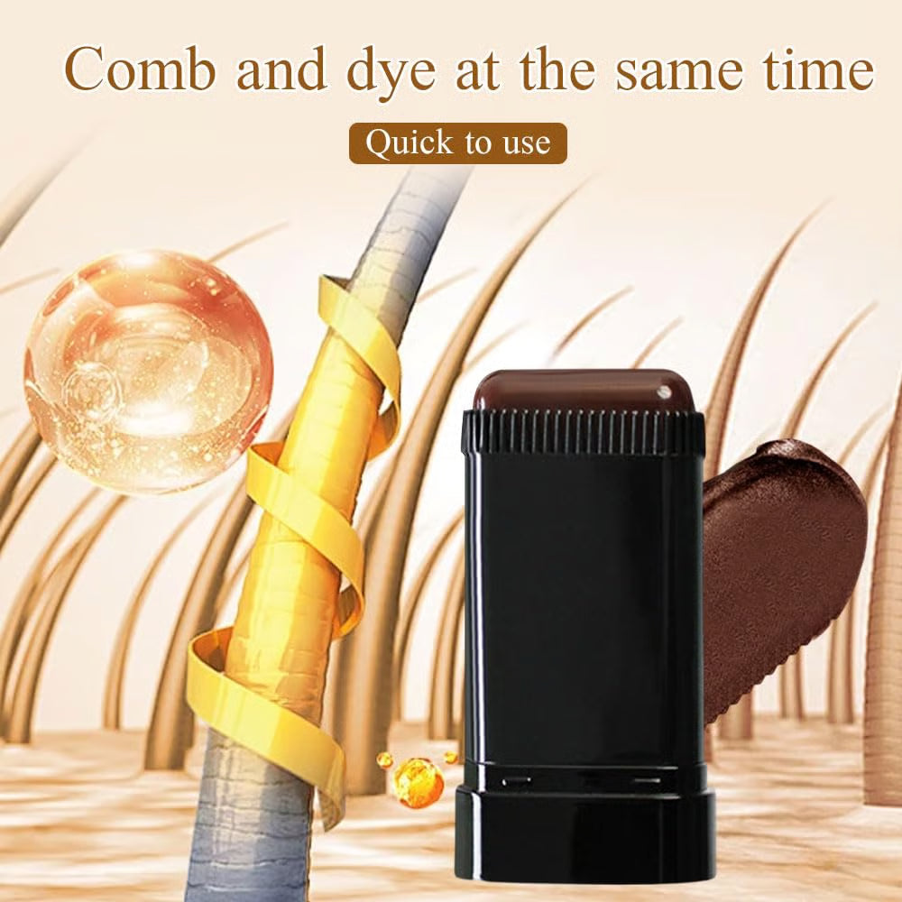 Peigne teintant portable – Couvre cheveux blancs, imperméable & anti-transpiration