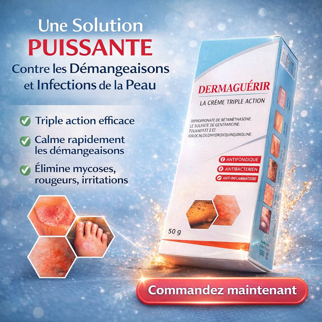 🌿 Dermaguérir – Crème Triple Action Réparatrice