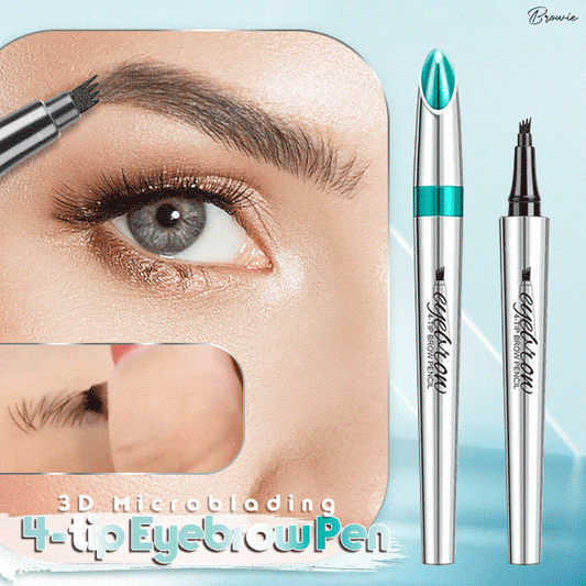 Crayon de tatouage 3D imperméable à 4 pointes de fourche pour microblading ( Noir et Maron✅ )
