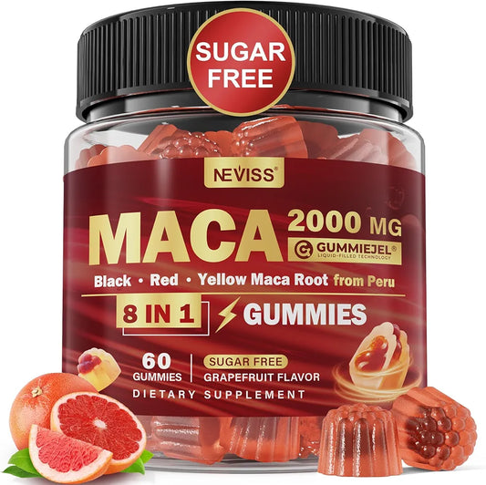 ✨ MacaForce™ – Gummies Maca 2000 mg (Sans sucre)