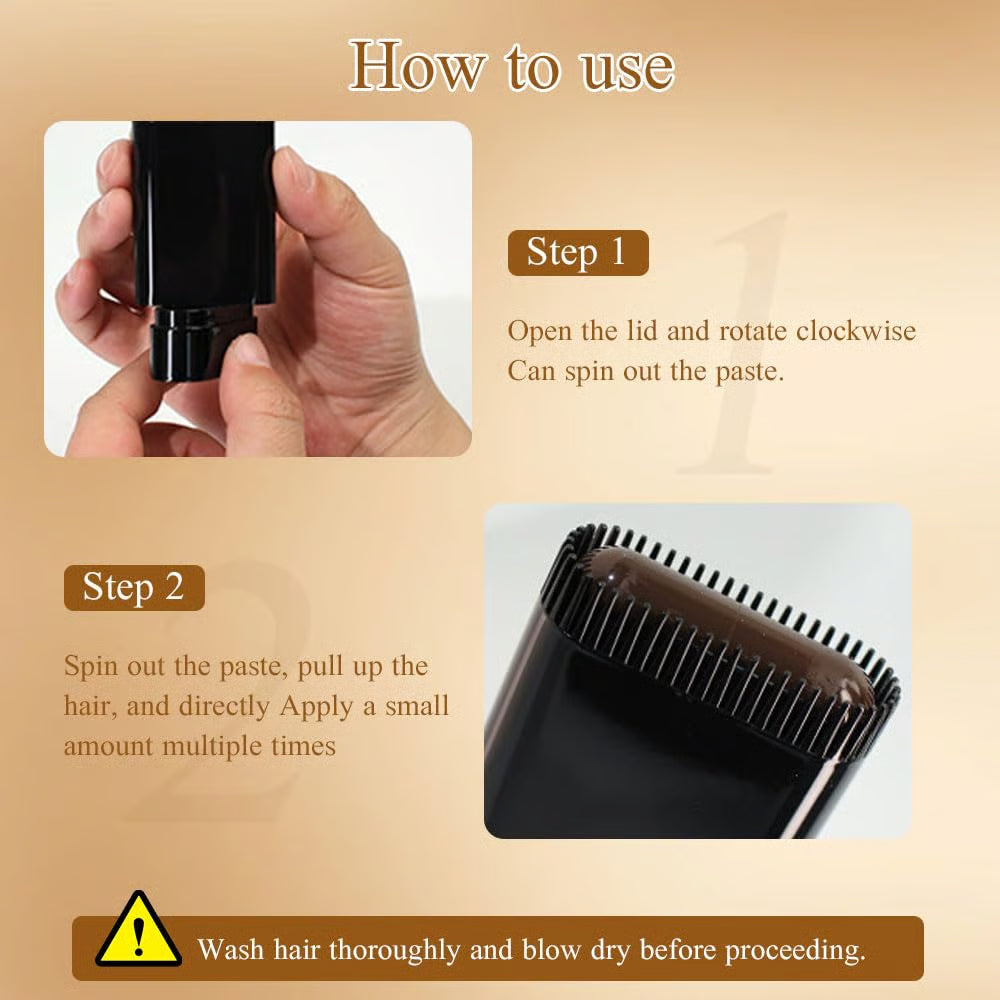 Peigne teintant portable – Couvre cheveux blancs, imperméable & anti-transpiration