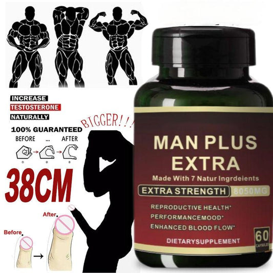 Man Plus Extra - Votre énergie renaît ( Durez plus de 2 heures de temps dans vos rapport sexuelle )