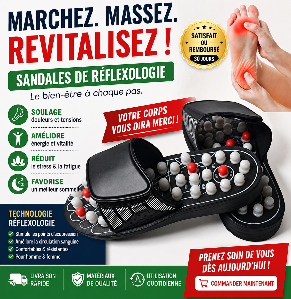 MASSEUR PIED PANTOUFLE