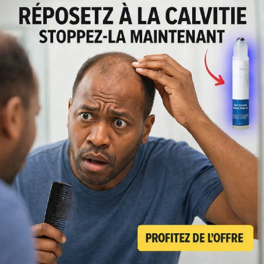 Sérum roll-on pour la croissance des cheveux