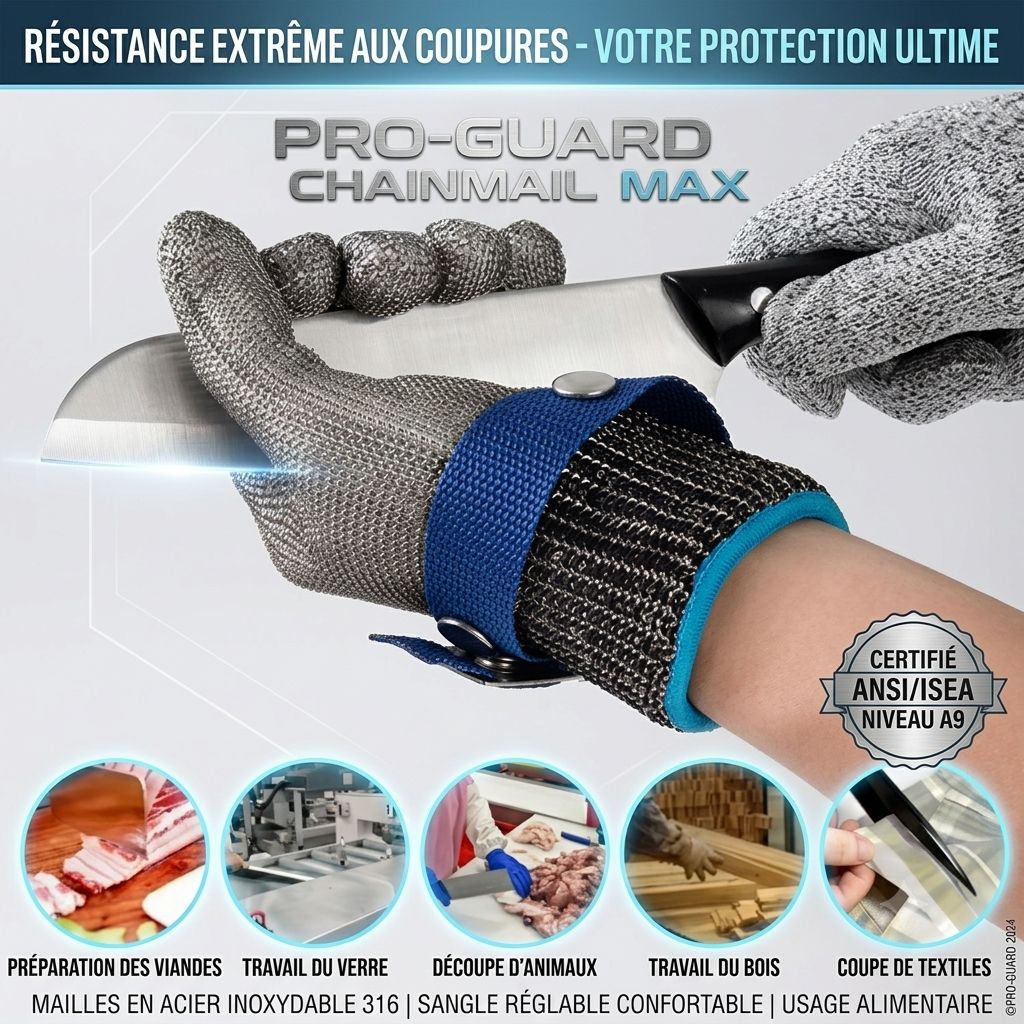 🎖️Gants Résistants aux Coupures - 1 Paire (Mali)