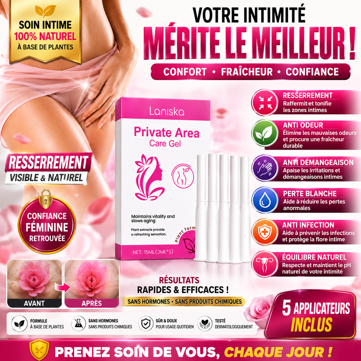 🌸 FAIRY SECRET –Fresh : Sensation Plus Serrée & Protection contre les Infections Intimes