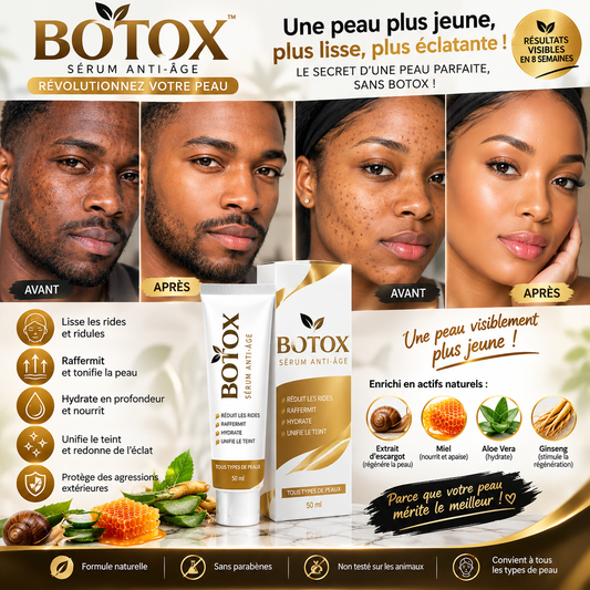 🐝 Crème Anti-Rides Venin d'Abeille & Effet Botox – Jeunesse Immédiate