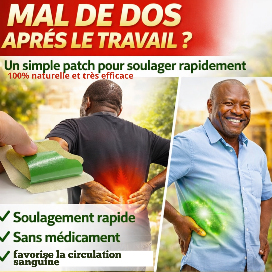 Patch thérapeutiques SaluVera-Anti-Douleur Pour Dos Naturel – Soulagement Rapide, Efficace