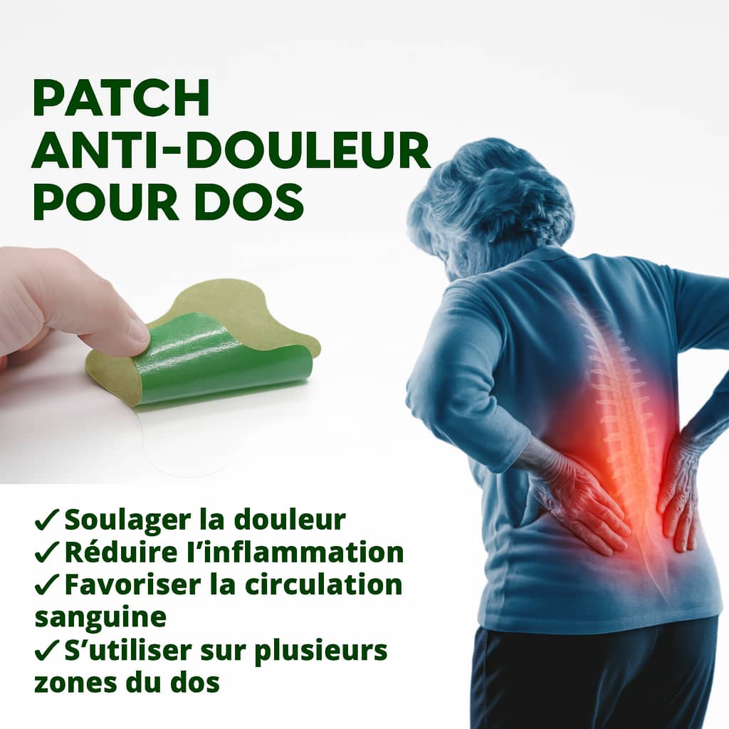 Patch thérapeutiques SaluVera-Anti-Douleur Pour Dos Naturel – Soulagement Rapide, Efficace