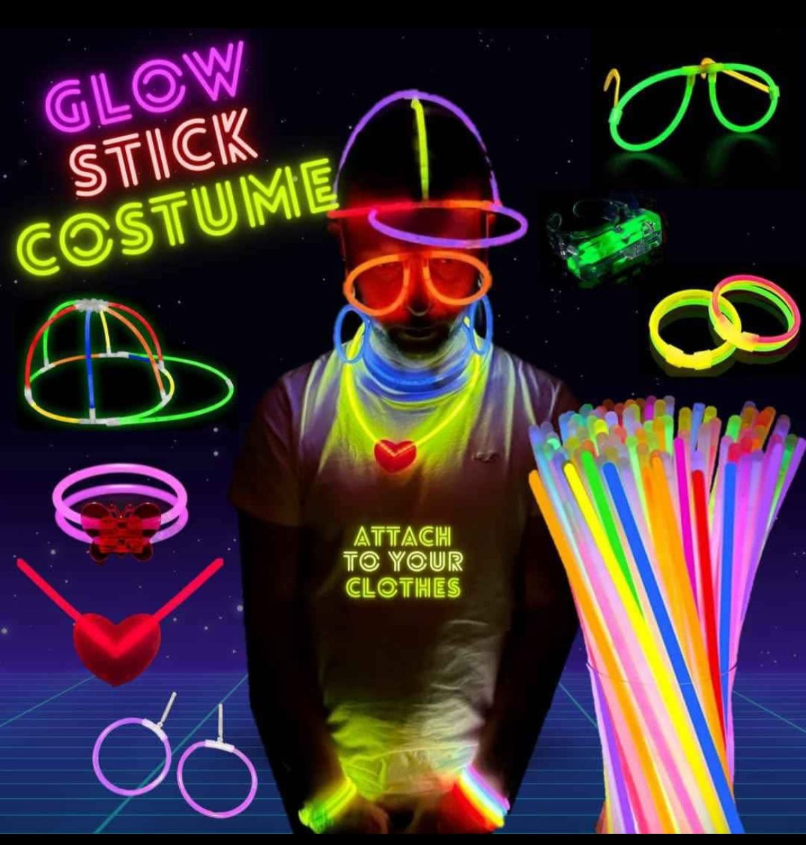 🎉 Amusez-vous et brillez dans la nuit – 150 bâtons lumineux | Disponible au Mali