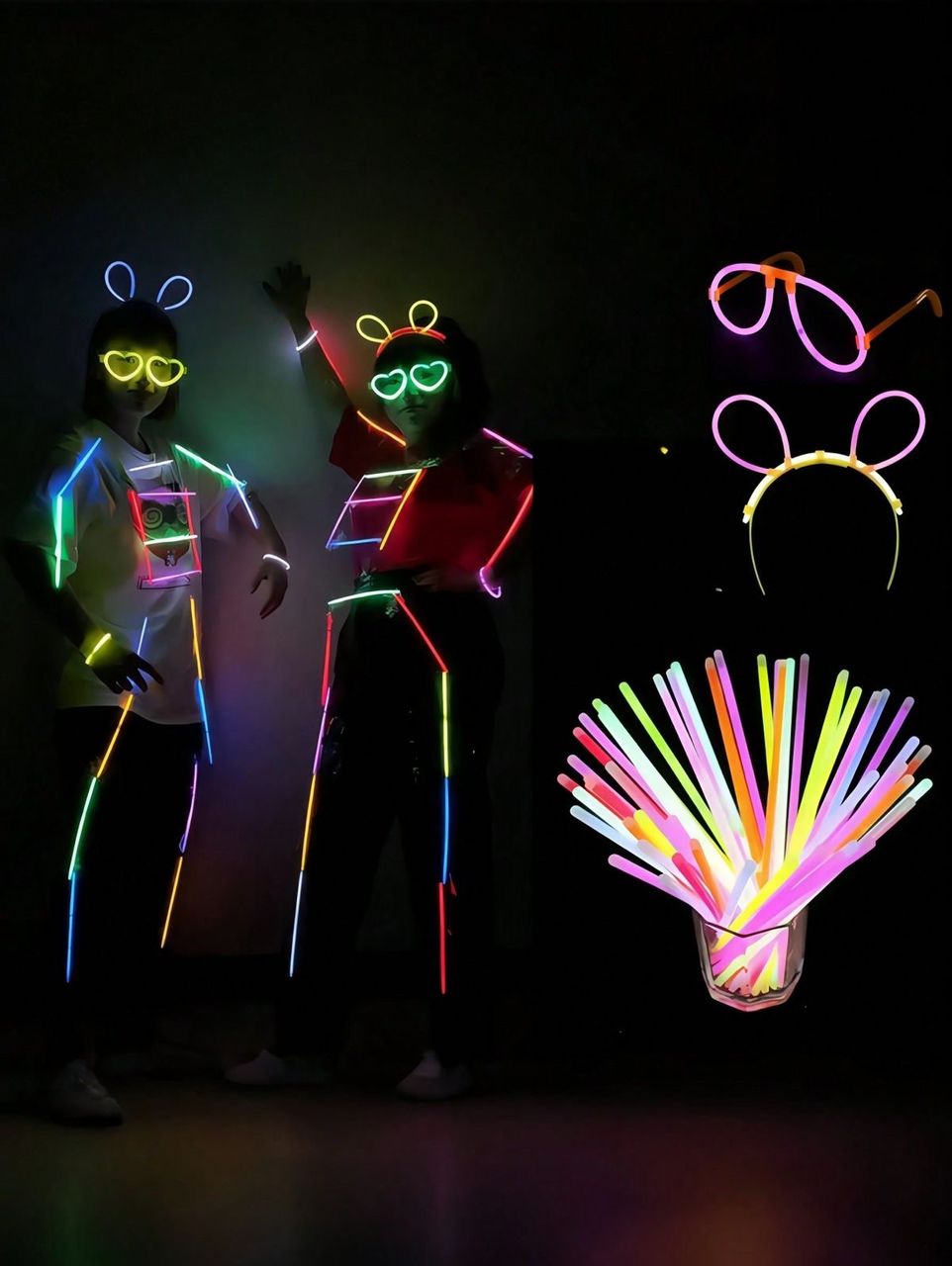 🎉 Amusez-vous et brillez dans la nuit – 150 bâtons lumineux | Disponible au Mali