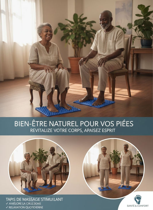 Plaque de Massage de Réflexologie Plantaire – Soulagement & Énergie