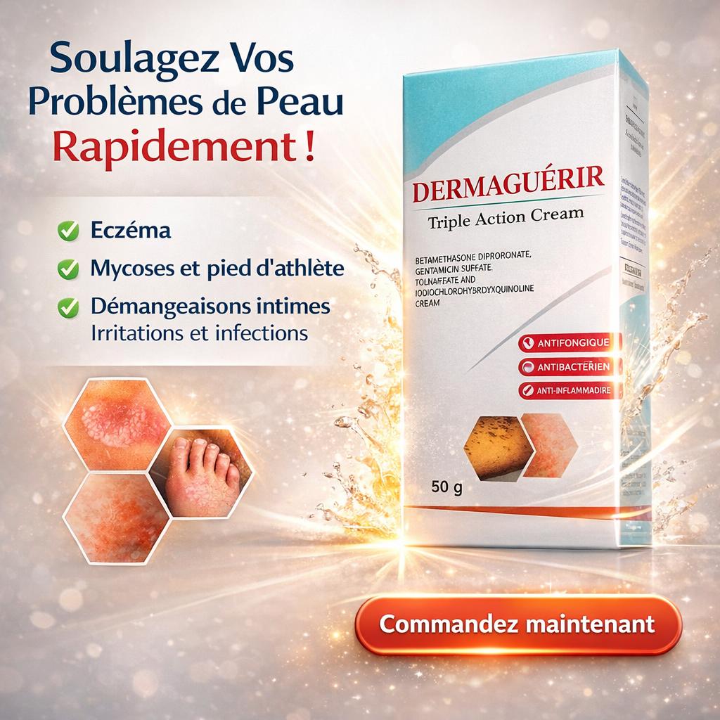 🌿 Dermaguérir – Crème Triple Action Réparatrice