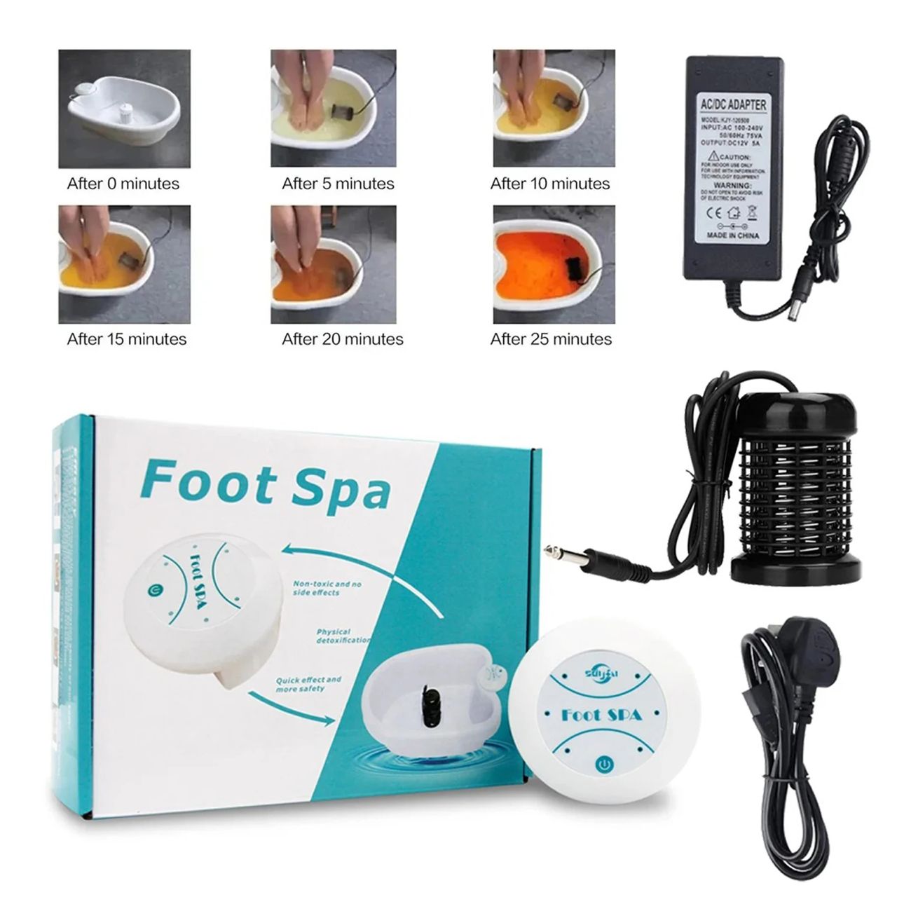 30 minutes de détente pour un corps purifié, léger et plein d’énergie .Detoxiva Ionic Foot Spa