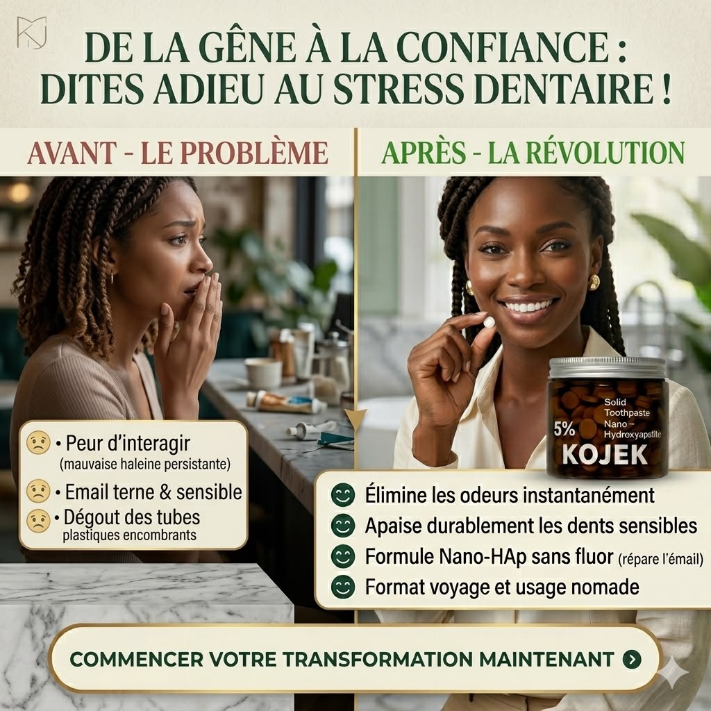 Comprimés de dentifrice à 5 % d'hydroxyapatite