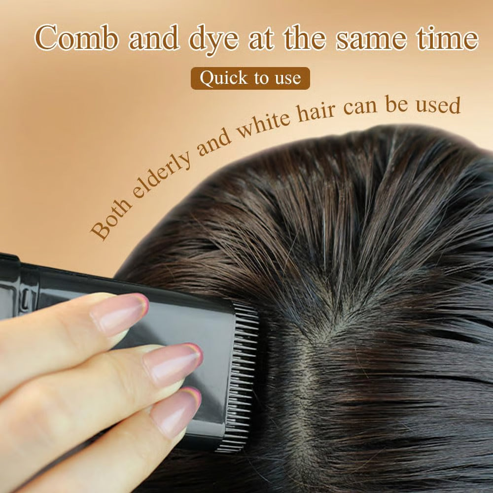 Peigne teintant portable – Couvre cheveux blancs, imperméable & anti-transpiration