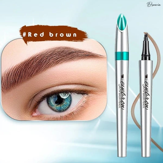 Crayon de tatouage 3D imperméable à 4 pointes de fourche pour microblading ( Noir et Maron✅ )