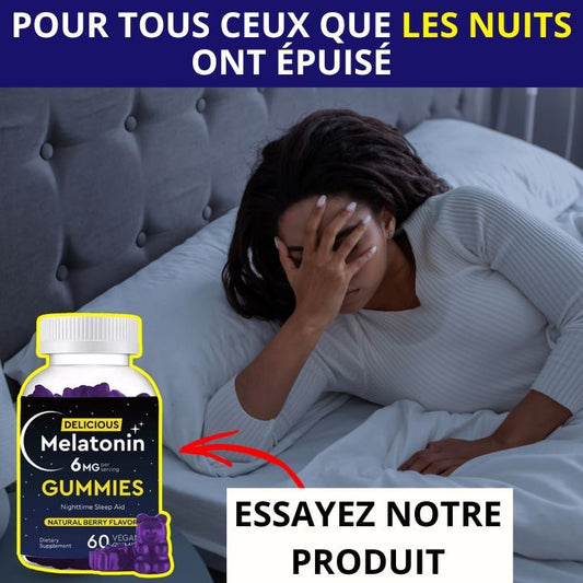 🌙 Gummies Mélatonine – Dormez Mieux, Naturellement 😴✨