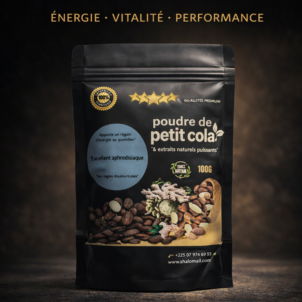 Poudre de petit cola et extraits naturels puissants