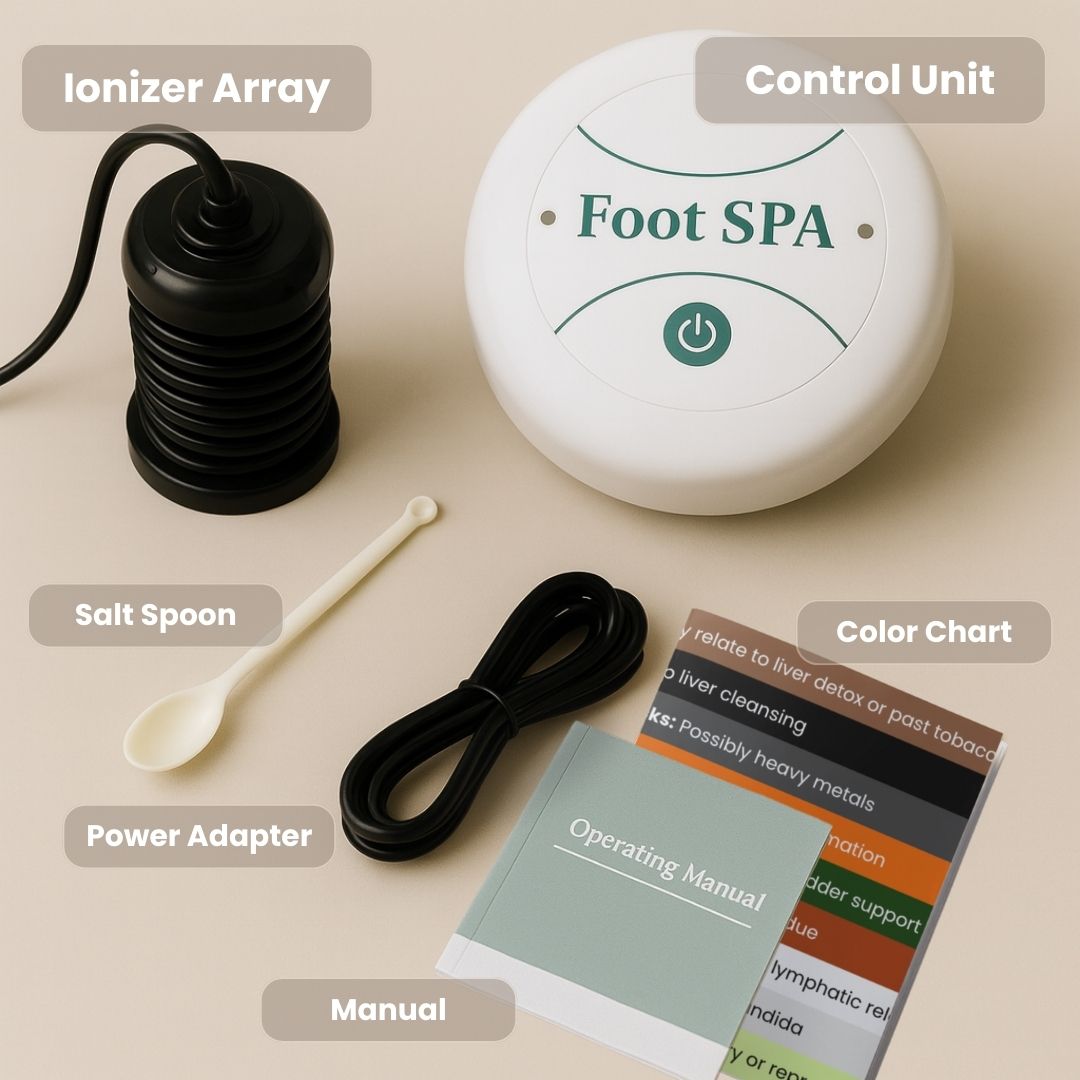 30 minutes de détente pour un corps purifié, léger et plein d’énergie .Detoxiva Ionic Foot Spa